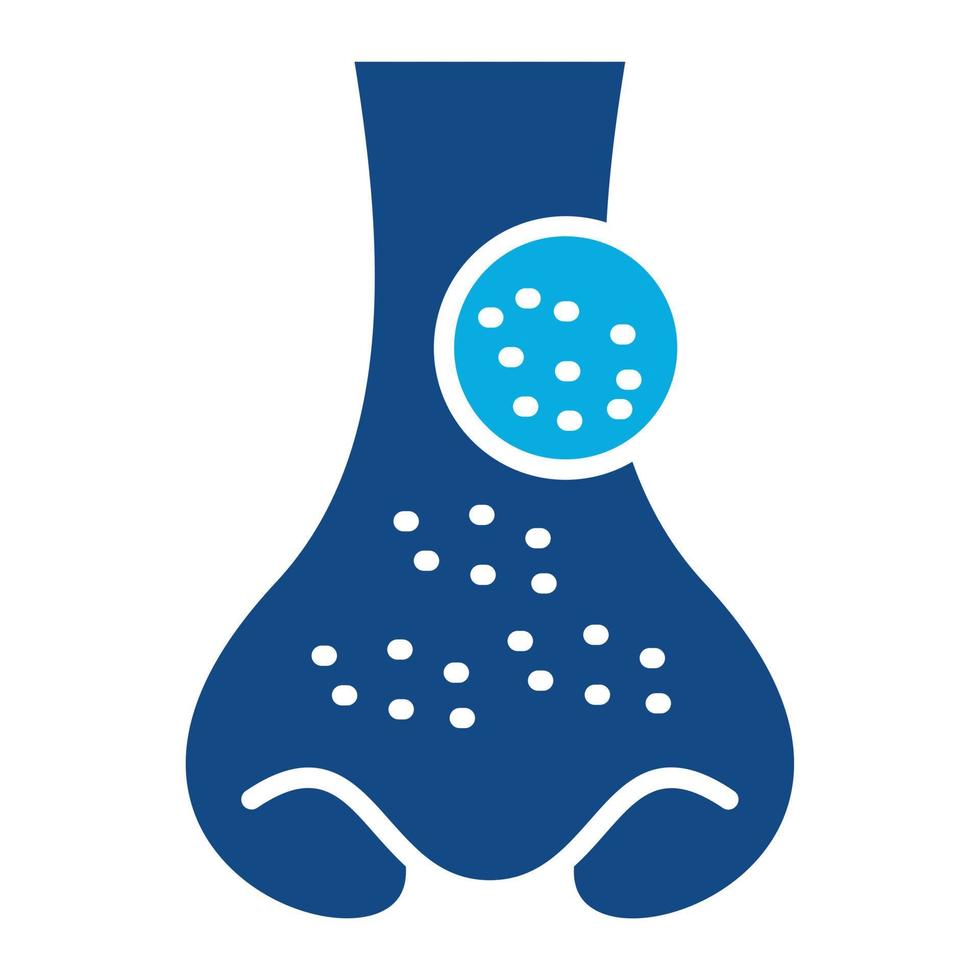 Blackhead Glyph Two Color Icon vector