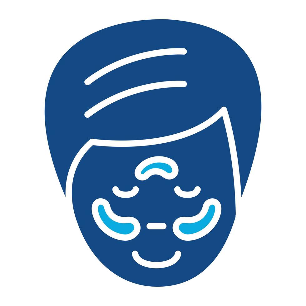 Hyperpigmentation Glyph Two Color Icon vector