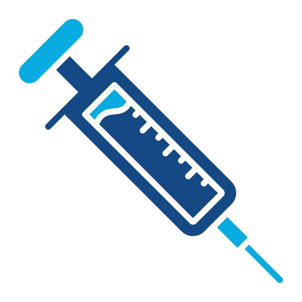 Injection Glyph Two Color Icon vector