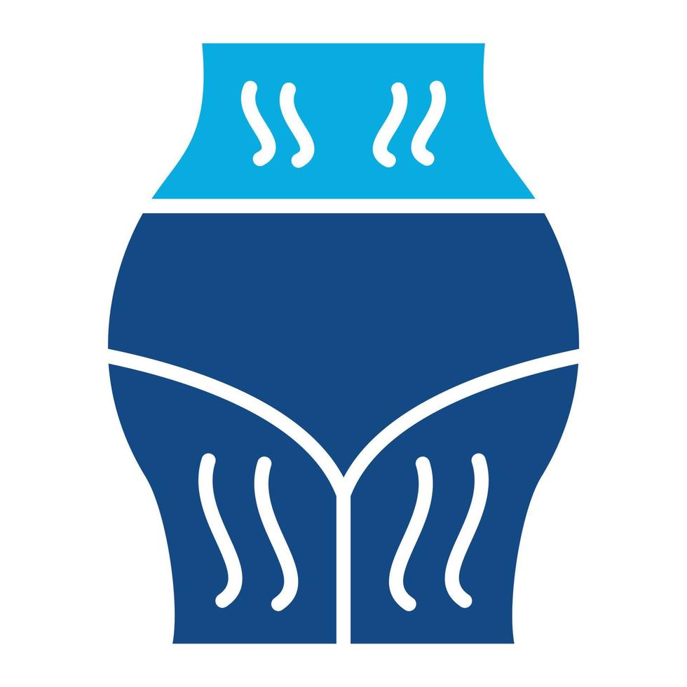 Stretchmarks Glyph Two Color Icon vector