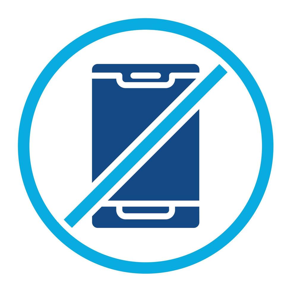 No Touch Technology Glyph Two Color Icon vector