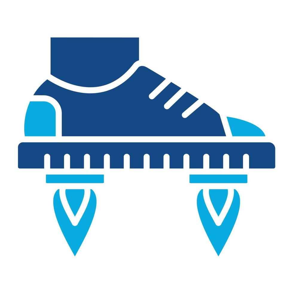 Flying Boots Glyph Two Color Icon vector