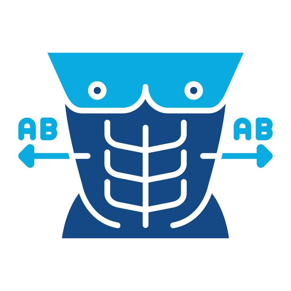 AB AB Routine Glyph Two Color Icon vector