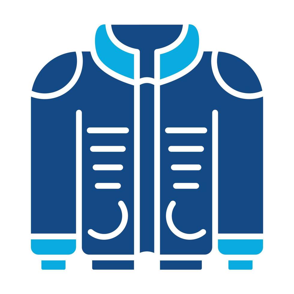 Jacket Glyph Two Color Icon vector
