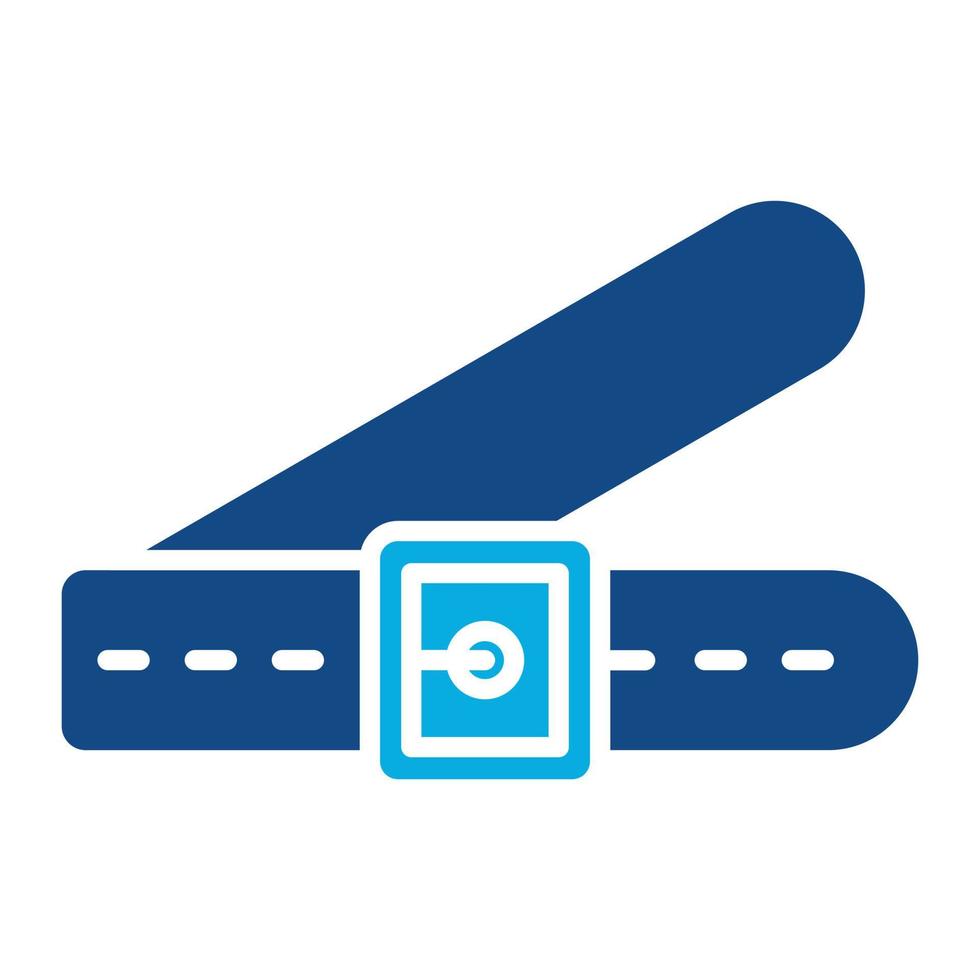 Belt Glyph Two Color Icon vector