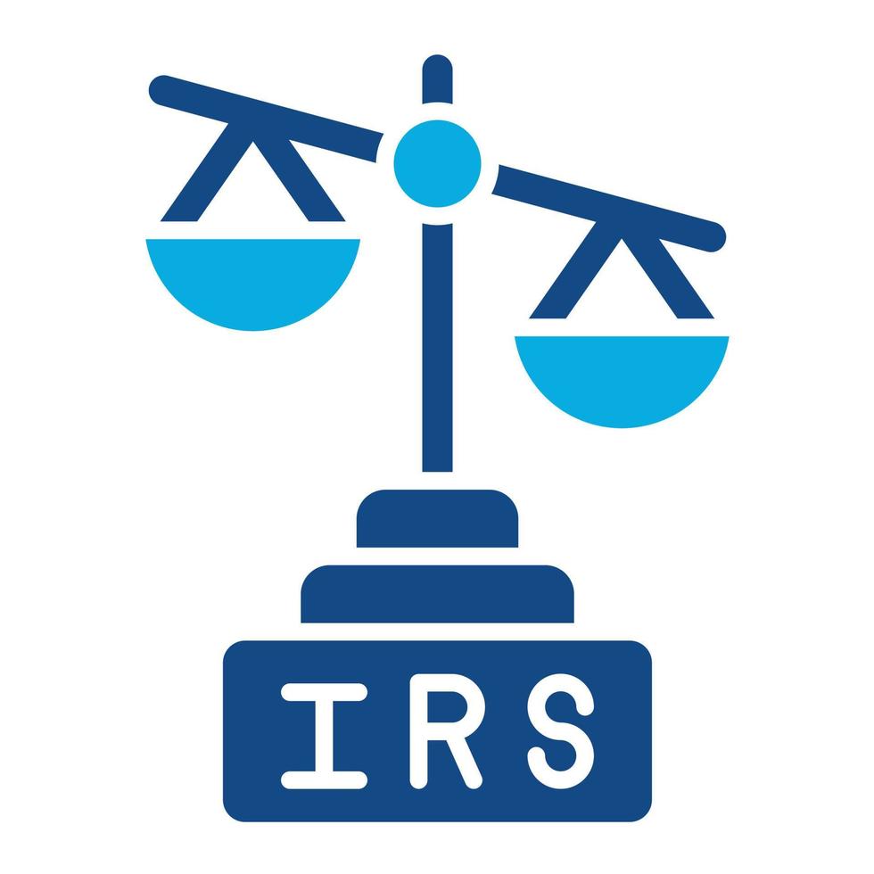 Irs Glyph Two Color Icon vector