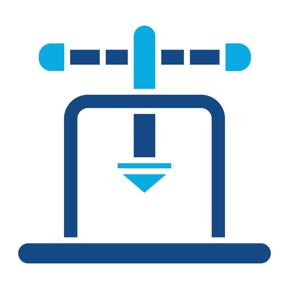 Flaring Tool Glyph Two Color Icon vector