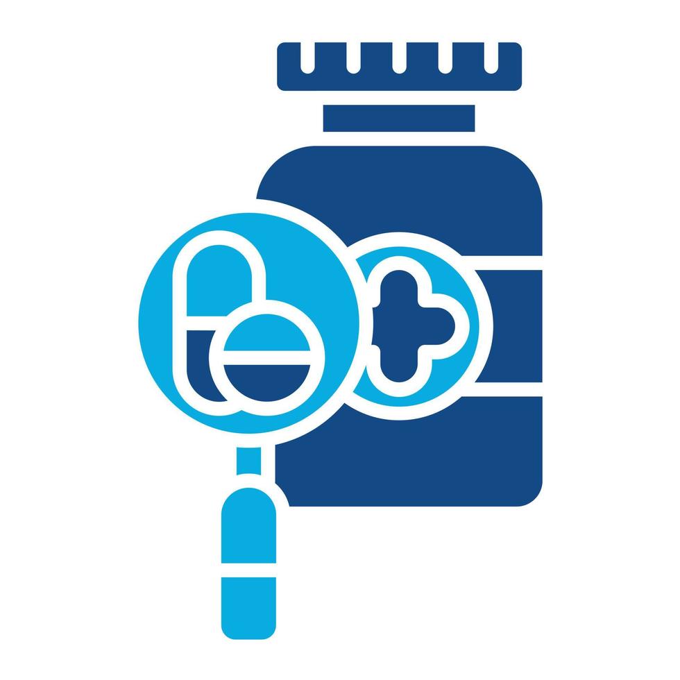 Drug Discovery Glyph Two Color Icon vector