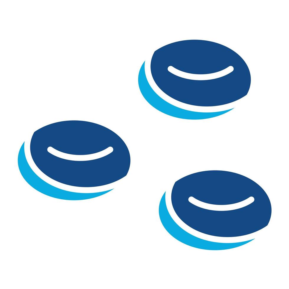 Cell Glyph Two Color Icon vector