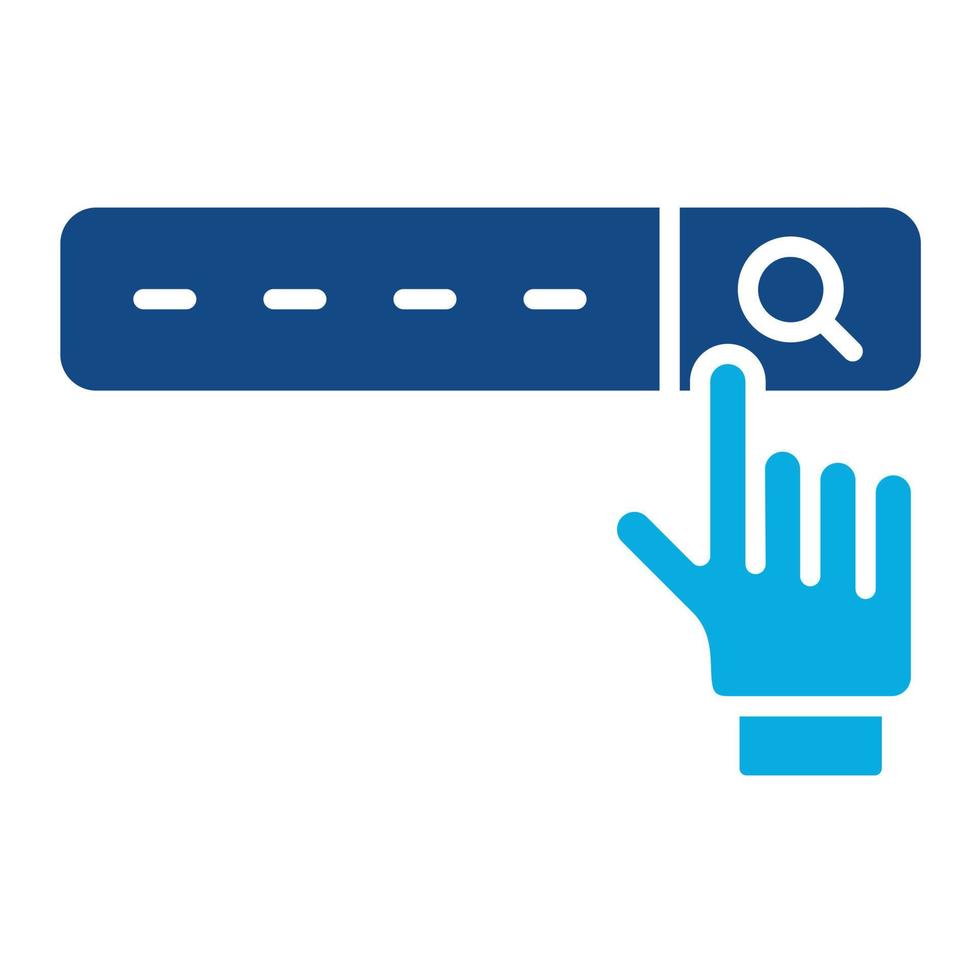 Featured Snippet Glyph Two Color Icon vector