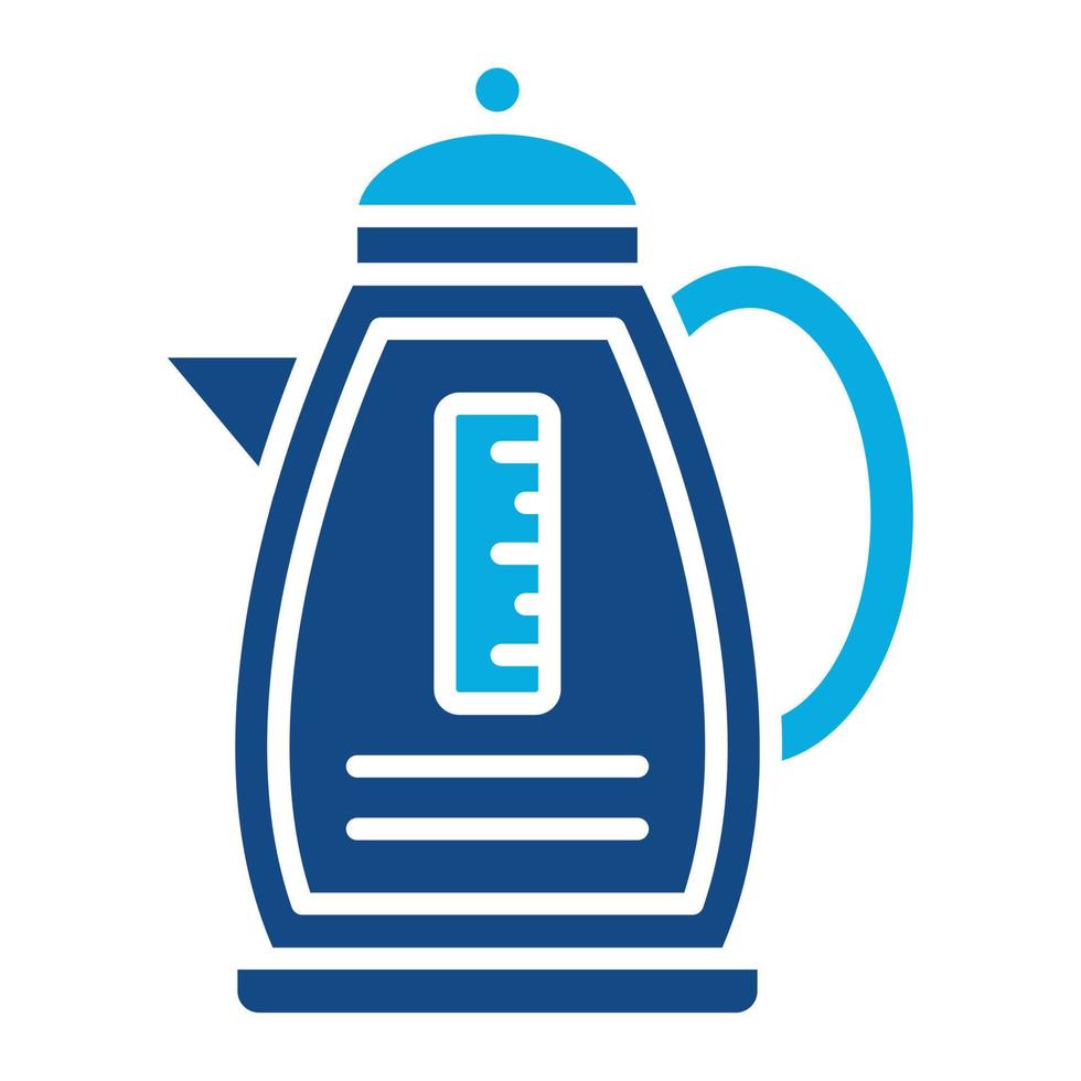 Kettle Glyph Two Color Icon vector