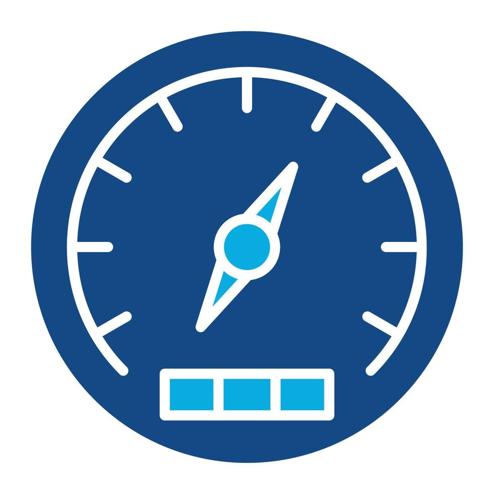 Barometer Glyph Two Color Icon vector