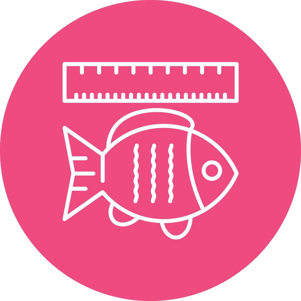Tape Measure Line Circle Background Icon vector