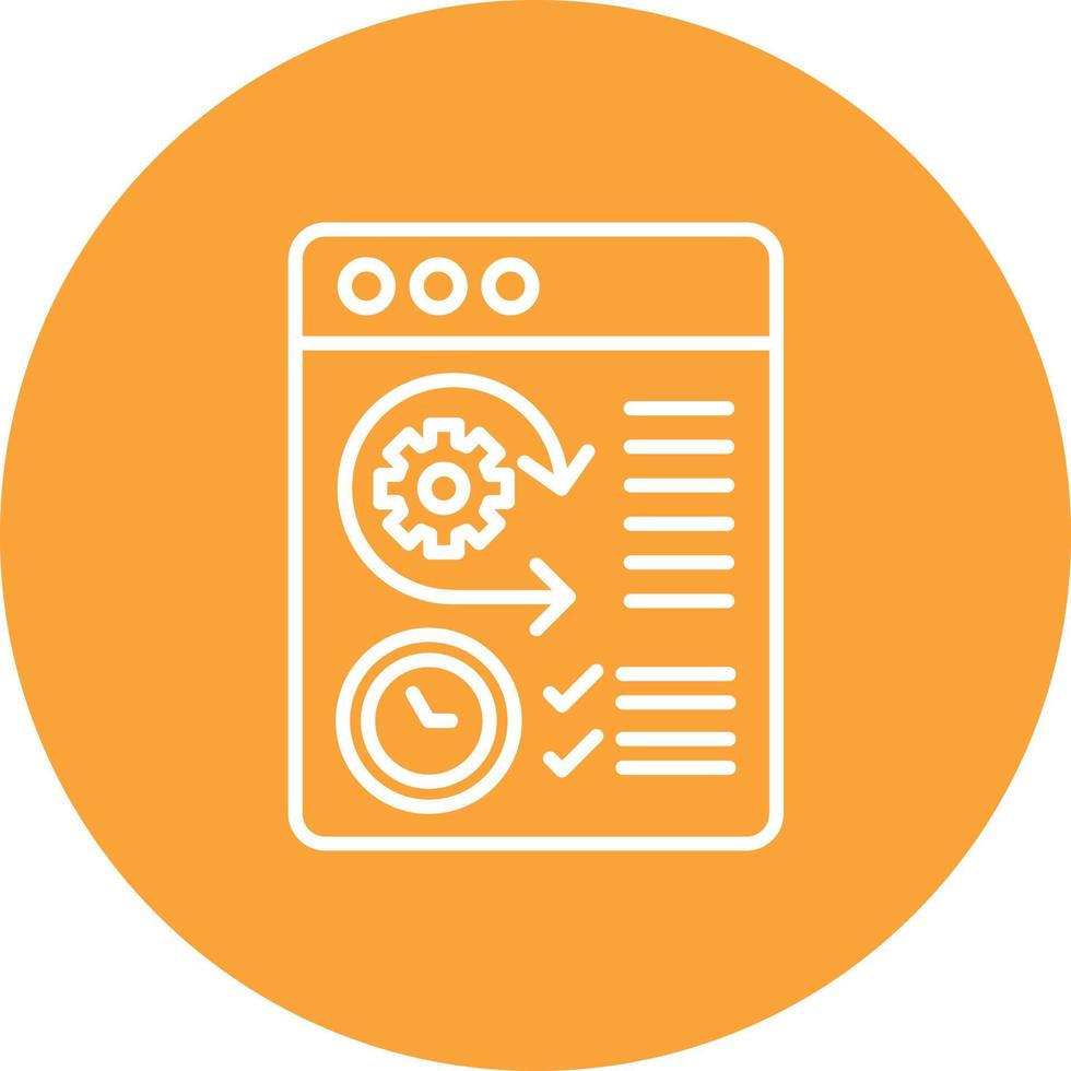 Agile Software Development Line Circle Background Icon 17619551 Vector ...