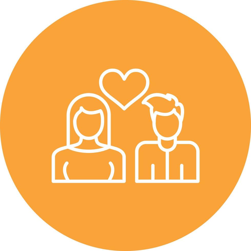Proposing Line Circle Background Icon vector