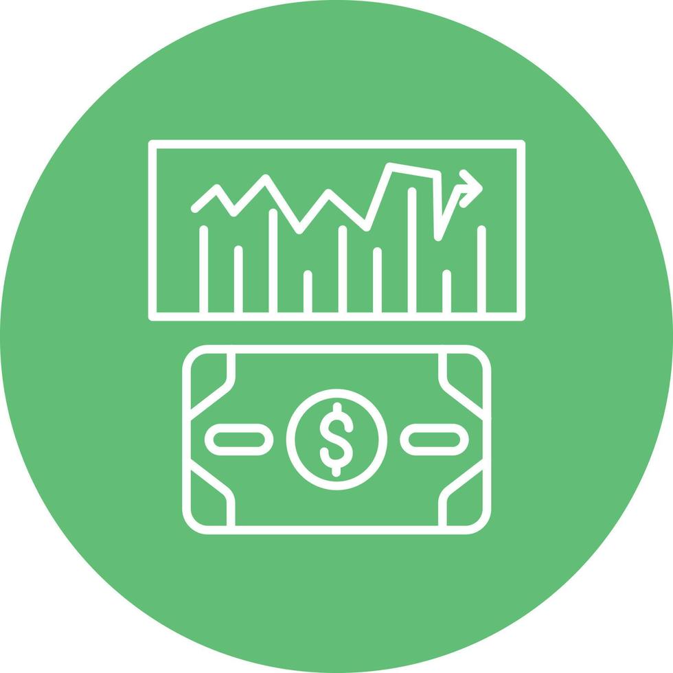 Revenue Line Circle Background Icon 17619788 Vector Art at Vecteezy