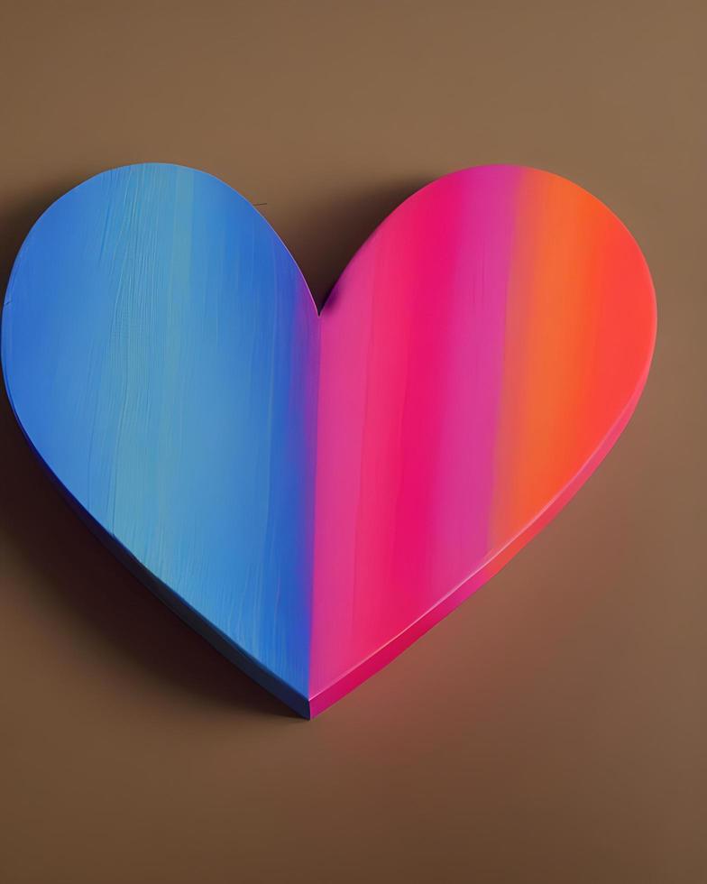 Colorful Love Heart Shape photo