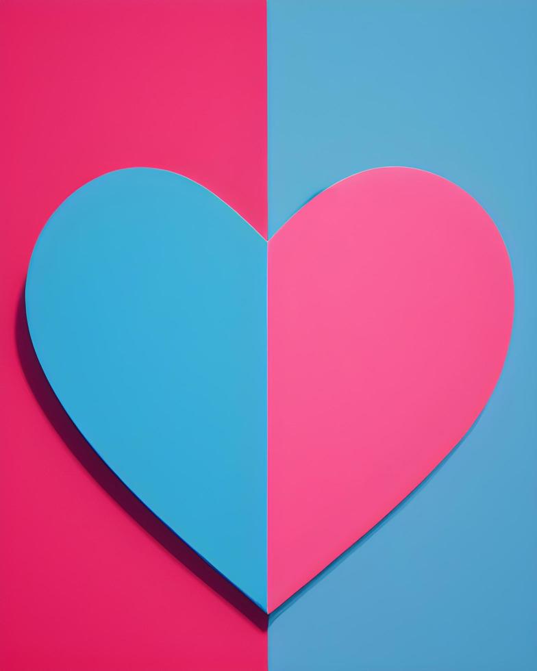 Colorful Love Heart Shape photo