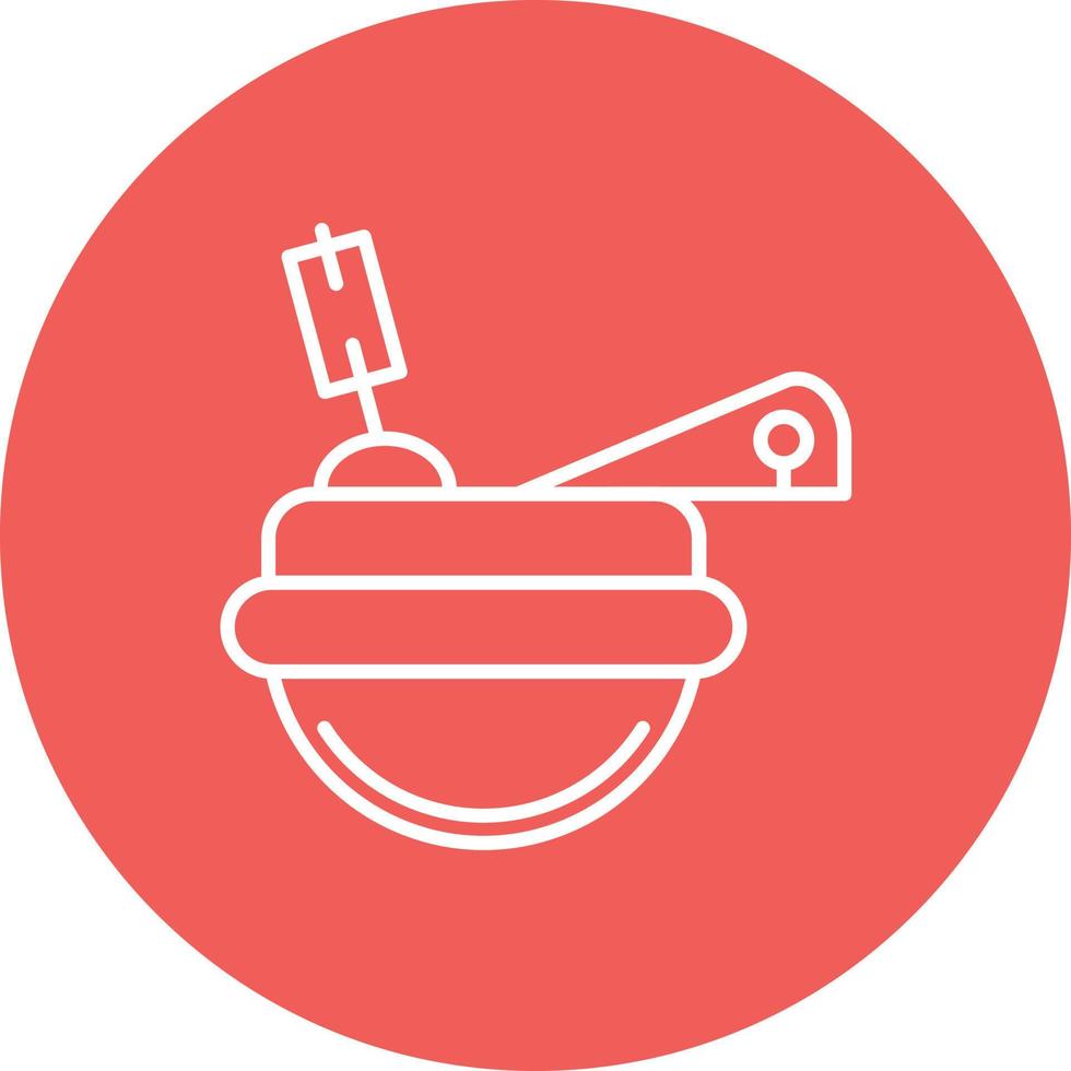 Flapper Line Circle Background Icon vector