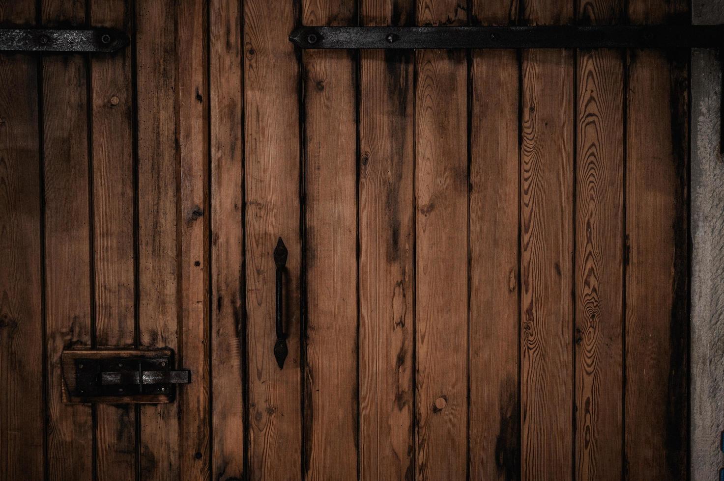 Old wooden door photo