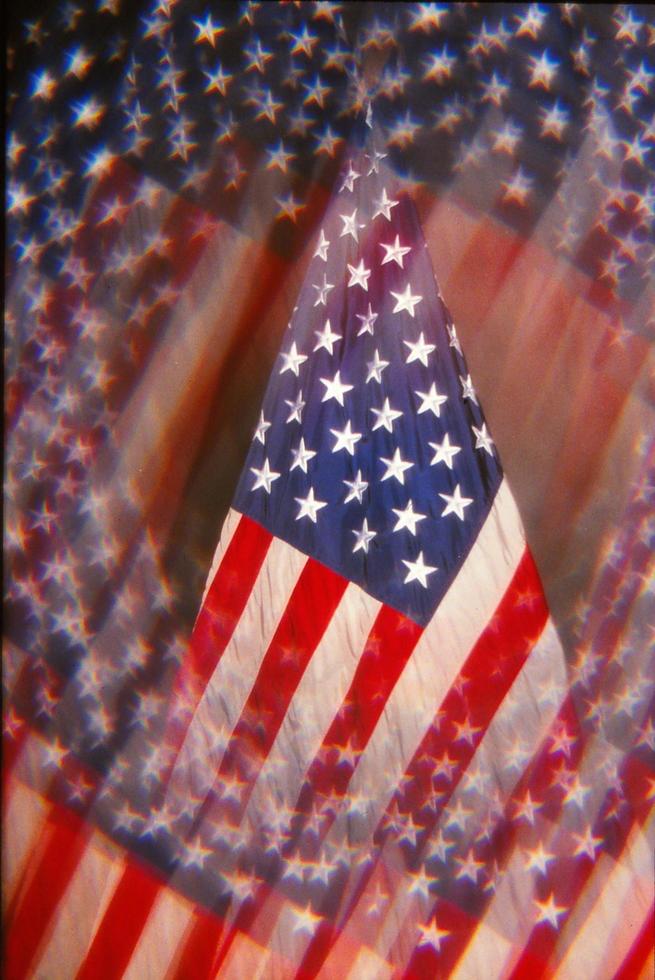 Multiple images American flag photo