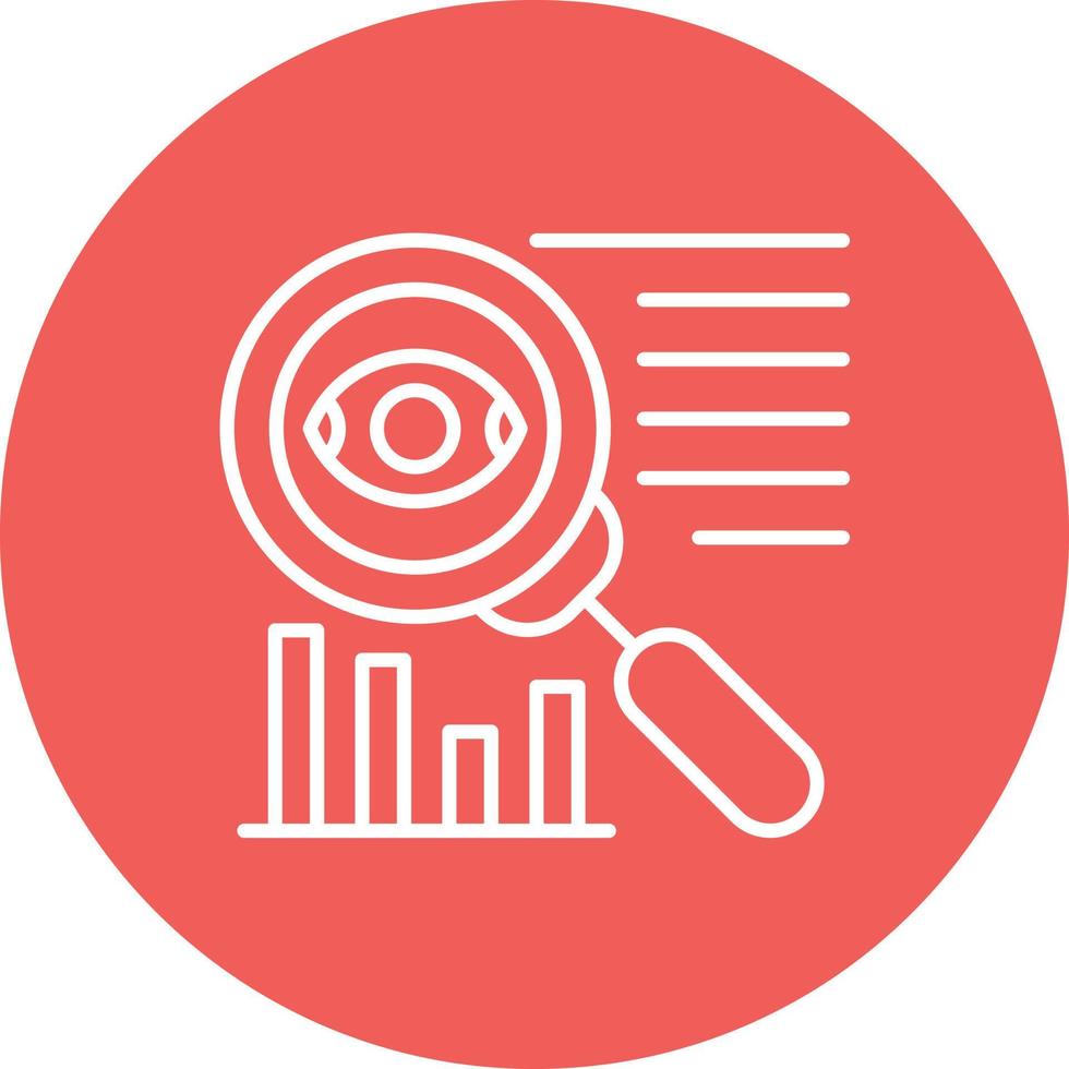 Observation Line Circle Background Icon vector