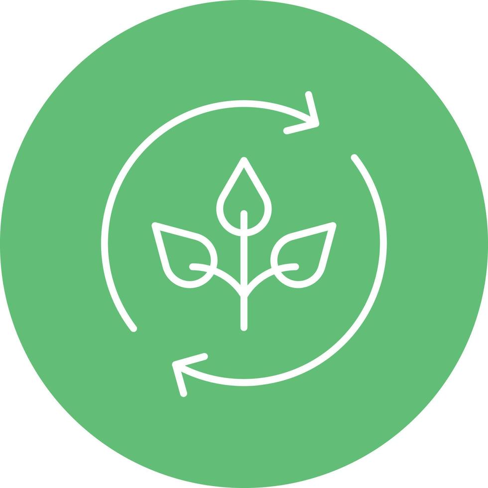 Agronomy Line Circle Background Icon vector