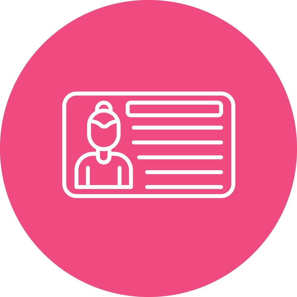 Composite Card Line Circle Background Icon vector