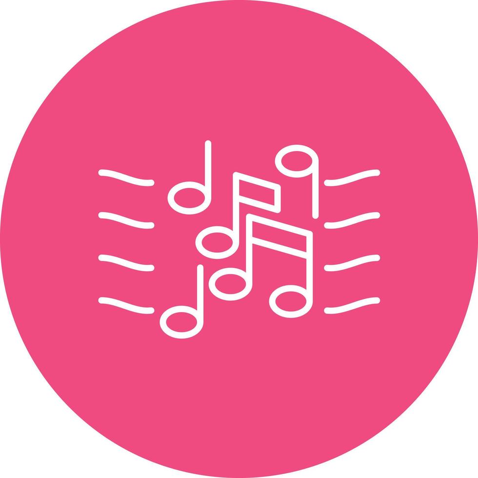 Composing Line Circle Background Icon vector