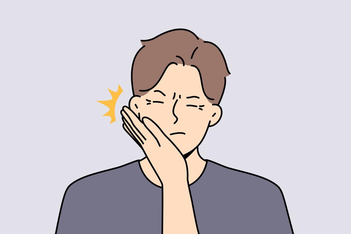 Woman hand give face slap to male. Distressed unhappy man being slapped by  female lover or friend. Body language concept. Vector illustration.  17621133 Vector Art at Vecteezy