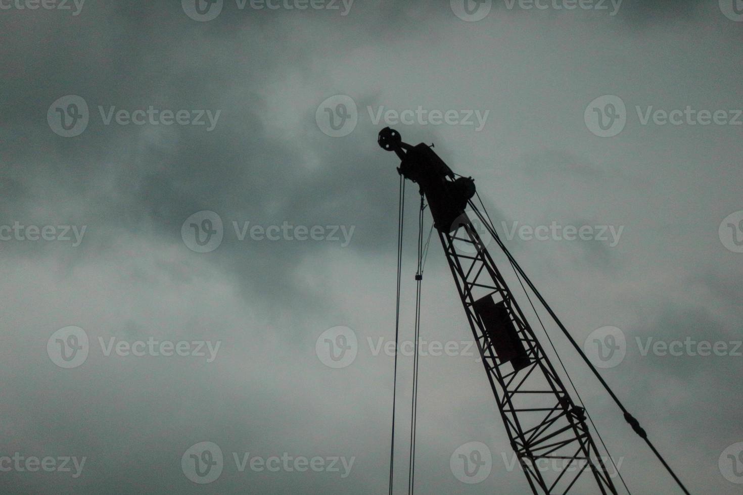 Boom crawler crane with a truss type structure photo