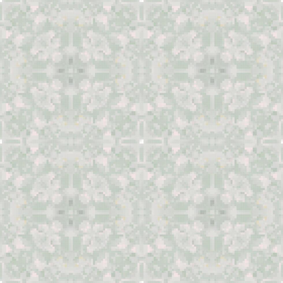 Pixel mosaic seamless pattern design, Repeat textile design. Fabric