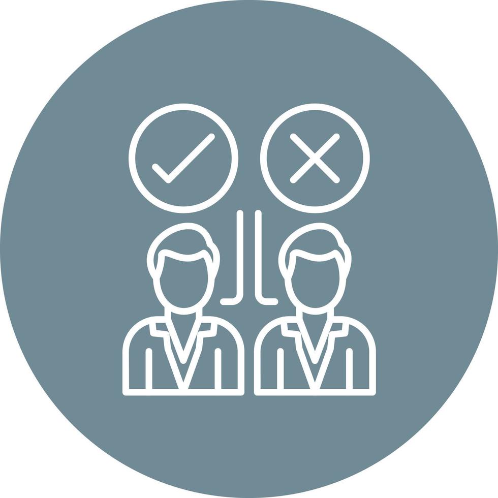 Selection Line Circle Background Icon vector