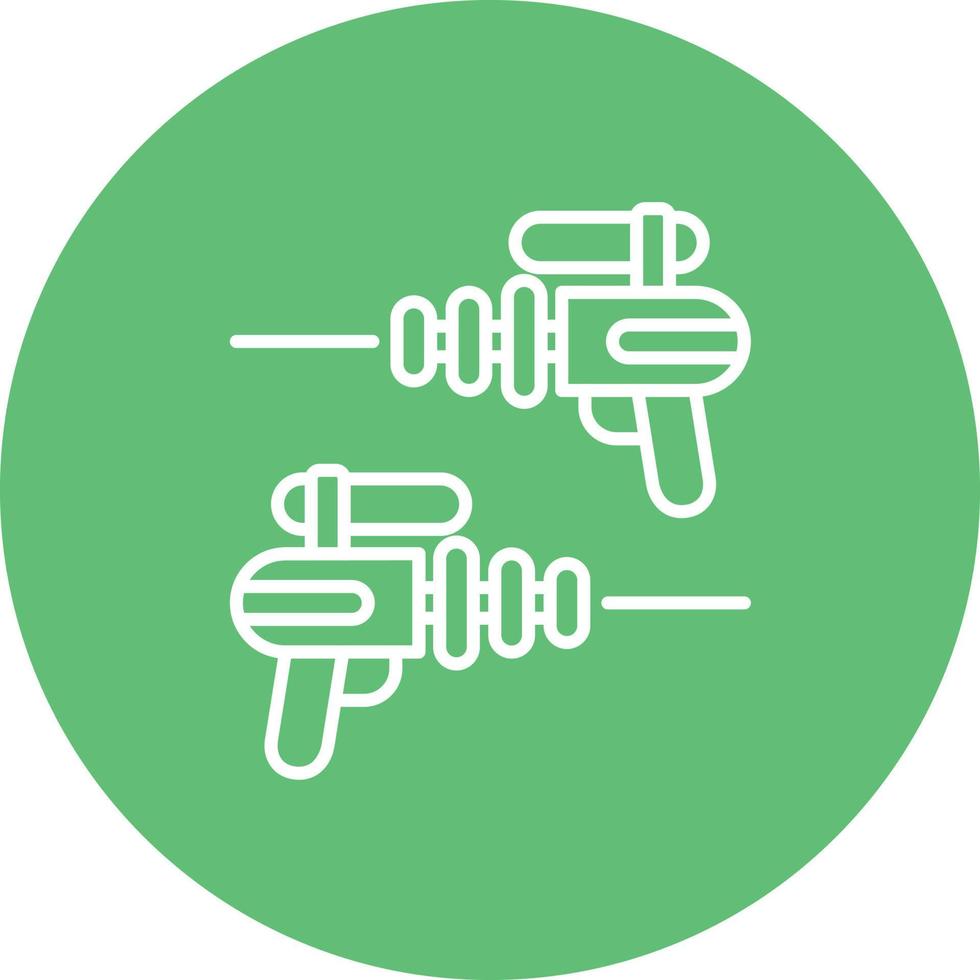 Laser Battle Line Circle Background Icon vector