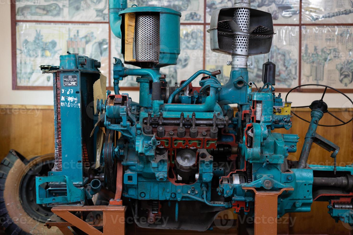 internal combustion engine for the car photo