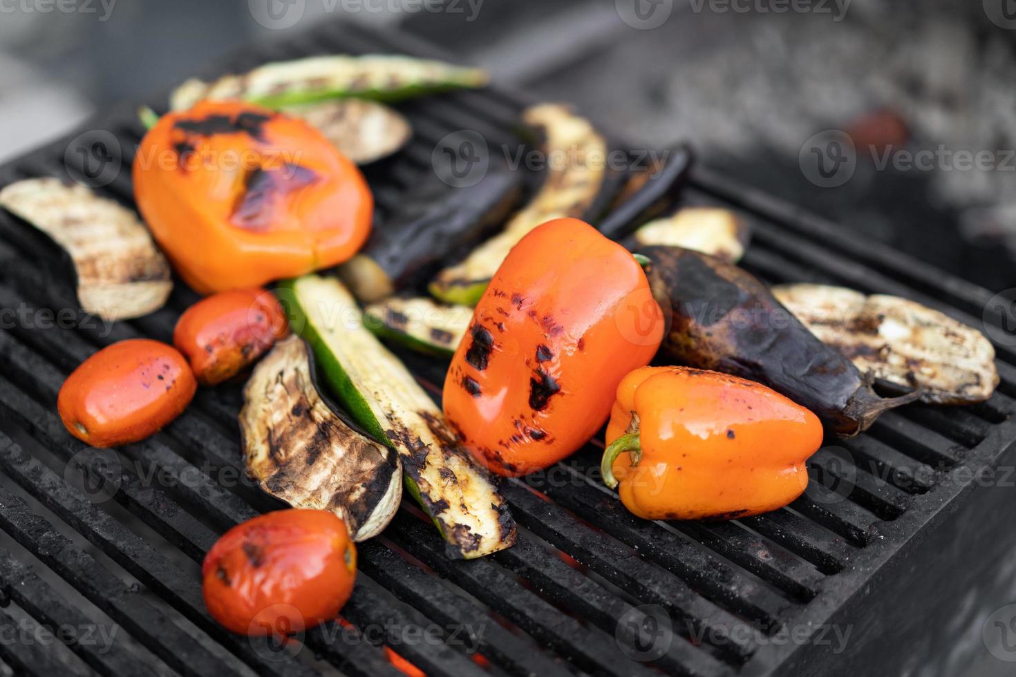 vegetables roasted grilled photo