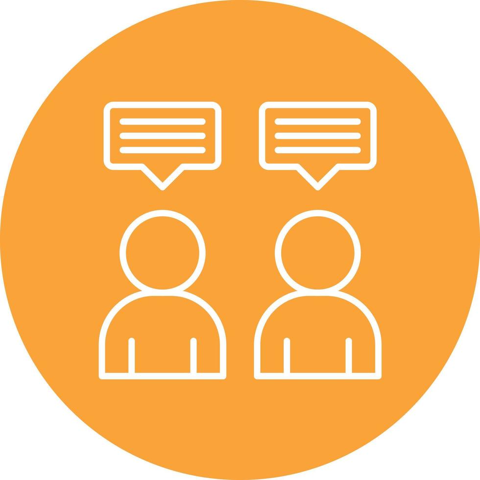 Communication Line Circle Background Icon vector