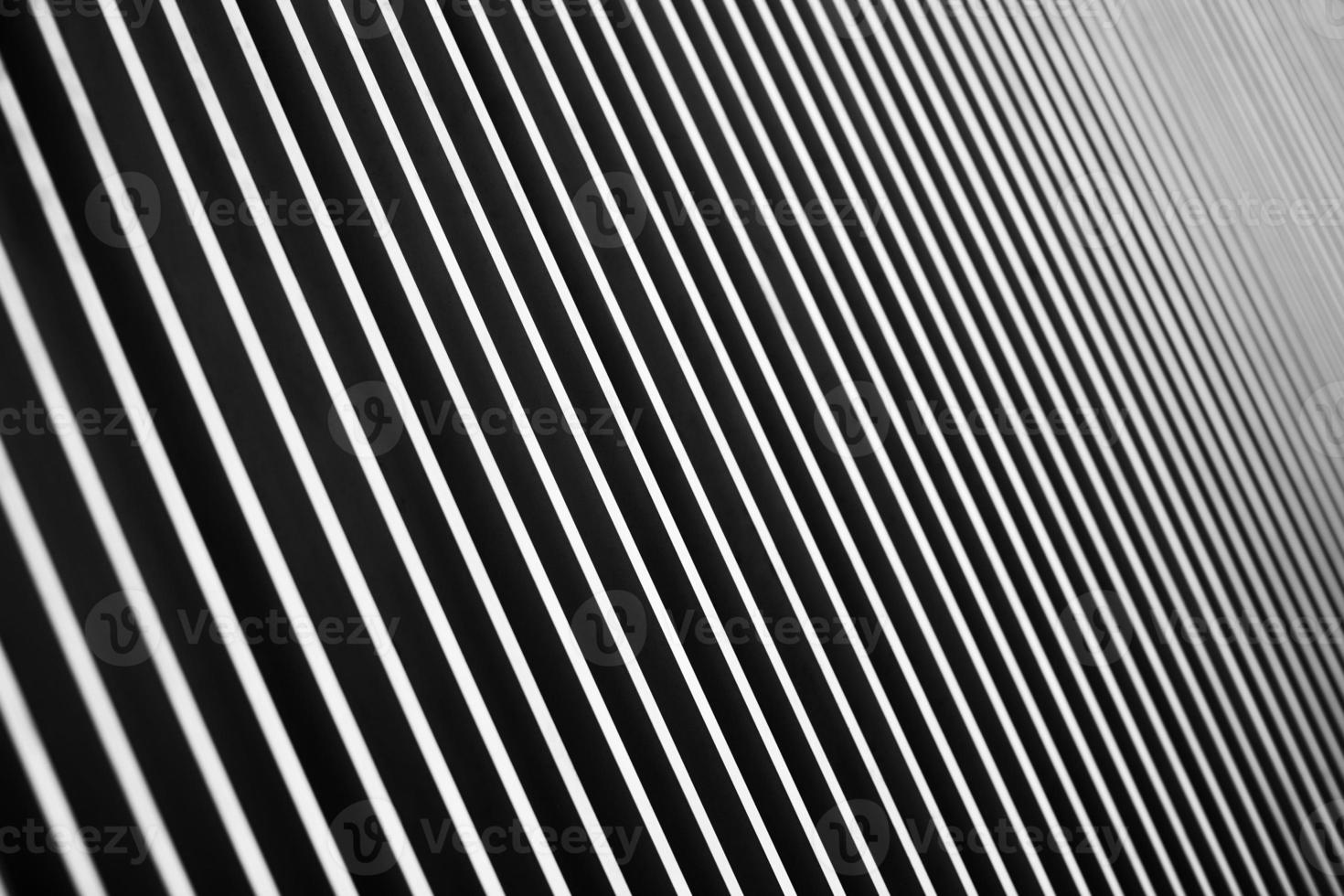 The perspective of parallel black and white lines photo