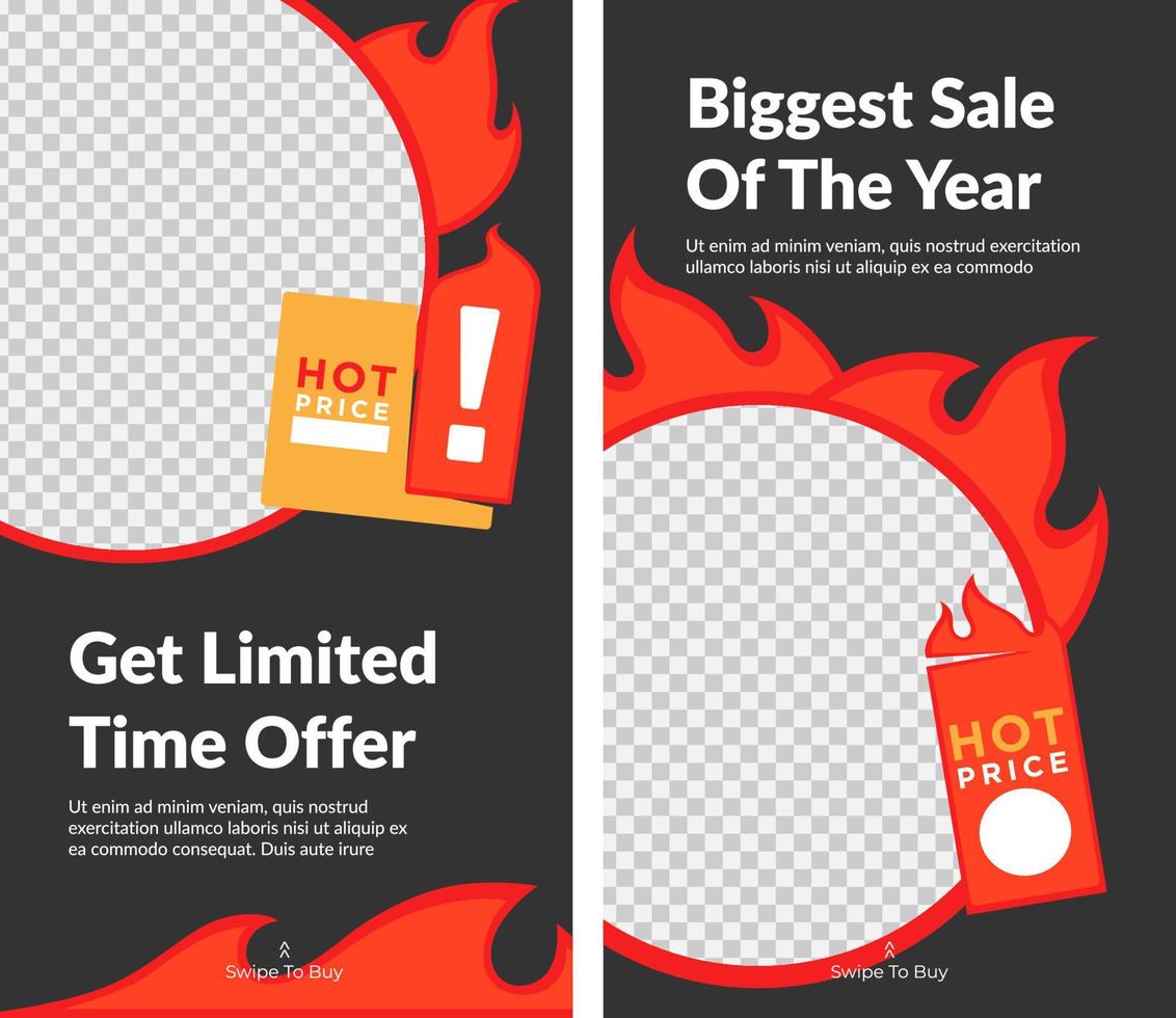 Biggest sale of the year, get limited time offer vector