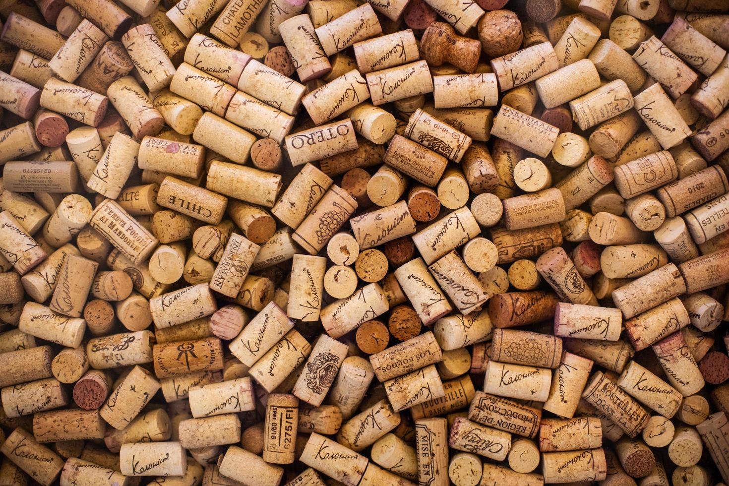 many wine corks photo