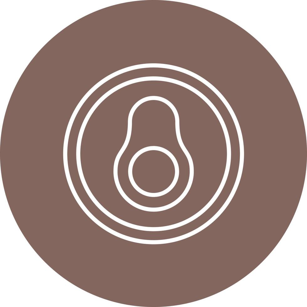 Keto Diet Line Circle Background Icon vector