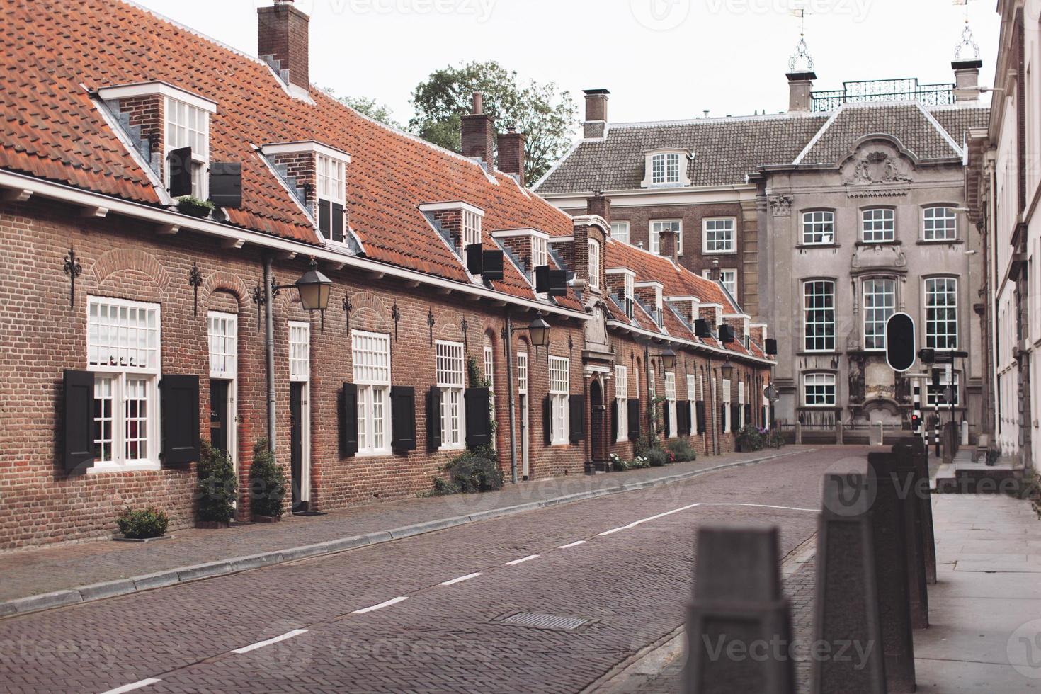 beautiful architecture on the streets of the city of Utrecht in the Netherlands. photo