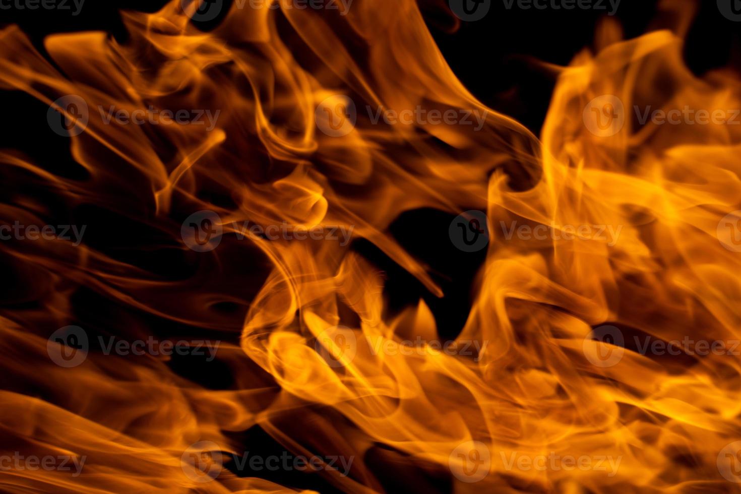 close up photo of fire flame on black background