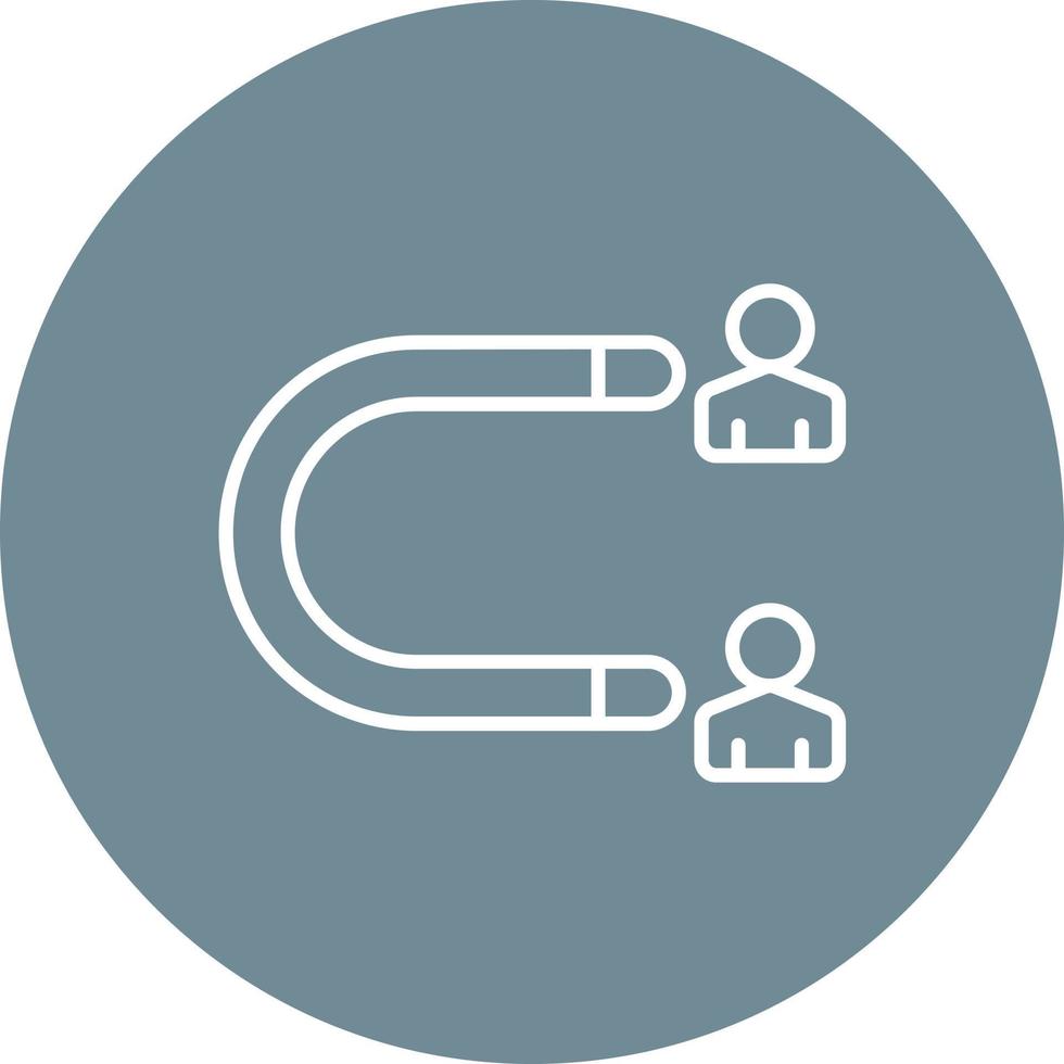 Lead Line Circle Background Icon vector