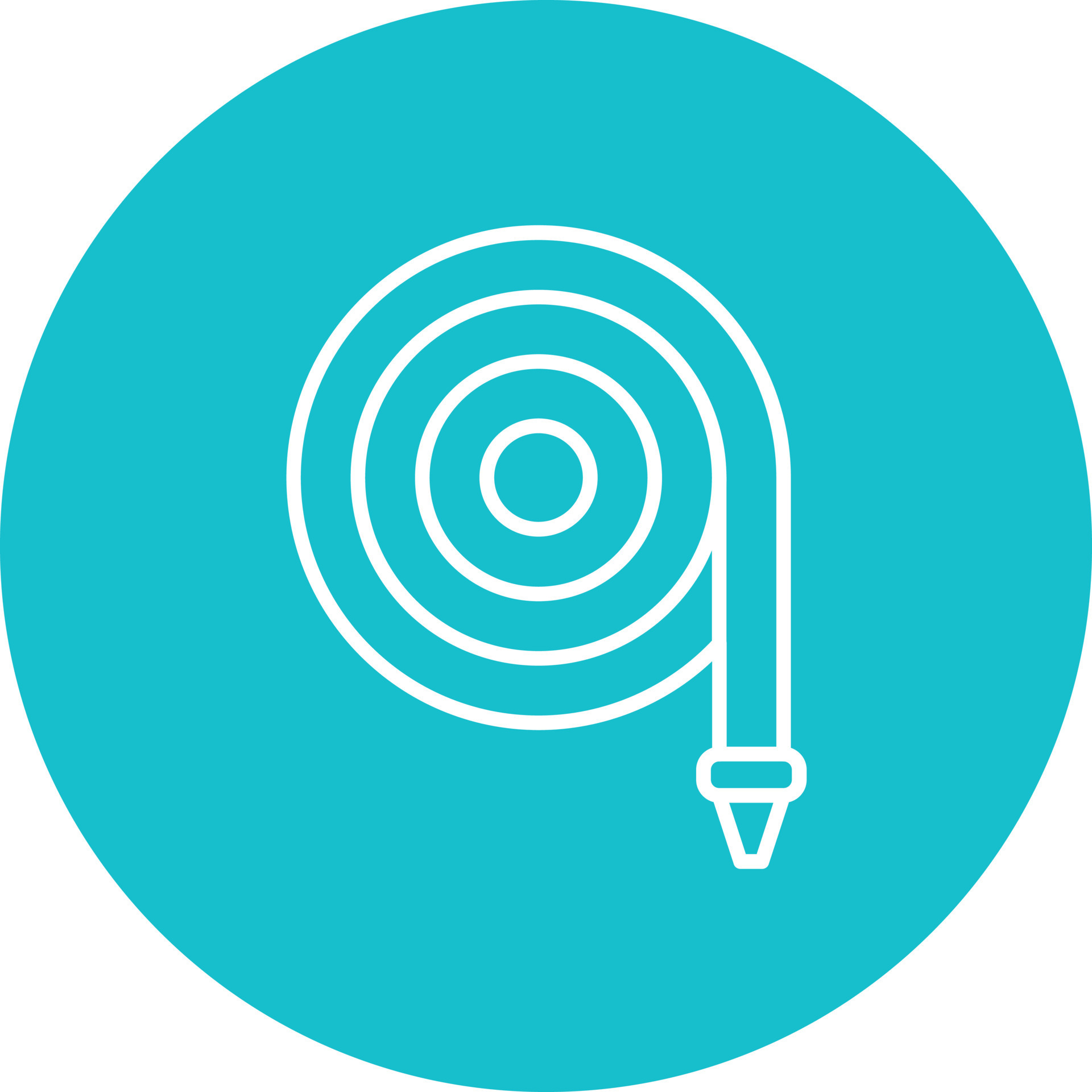 Garden Hose Line Circle Background Icon 17624504 Vector Art at Vecteezy