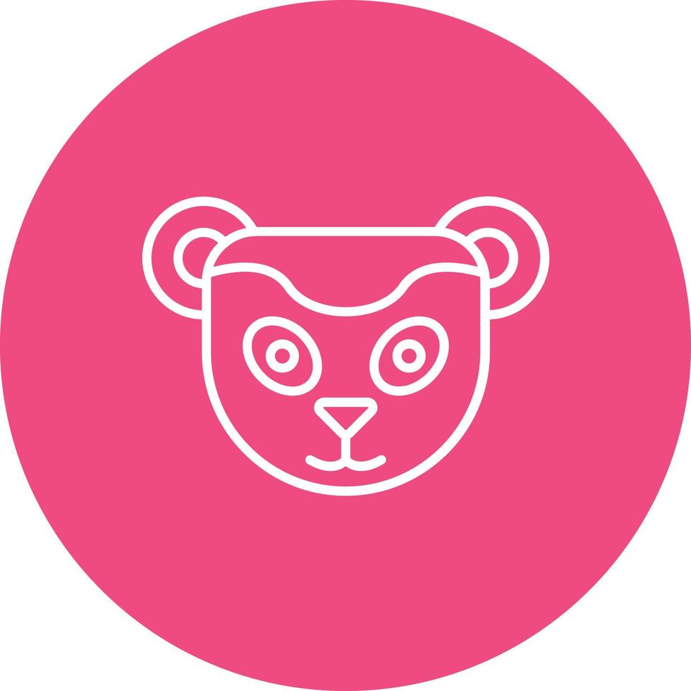 Meerkat Line Circle Background Icon vector