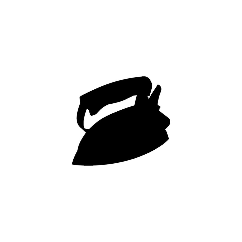 Old iron icon. Simple style a dry cleaning company big sale poster background symbol. Old iron brand logo design element. Old iron t-shirt printing. Vector for sticker.