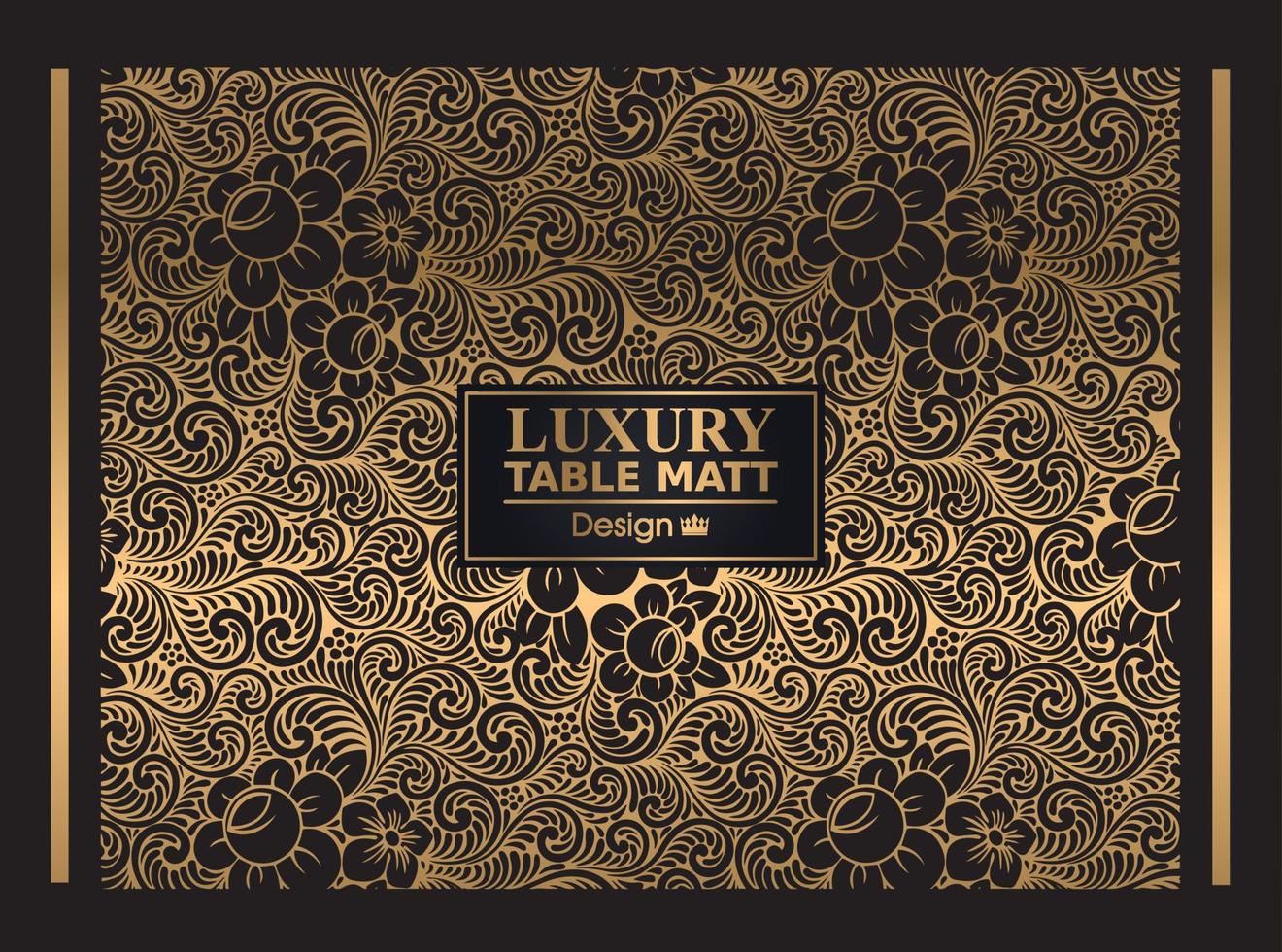 Luxury Table Matt Design for Textile and social media post vector