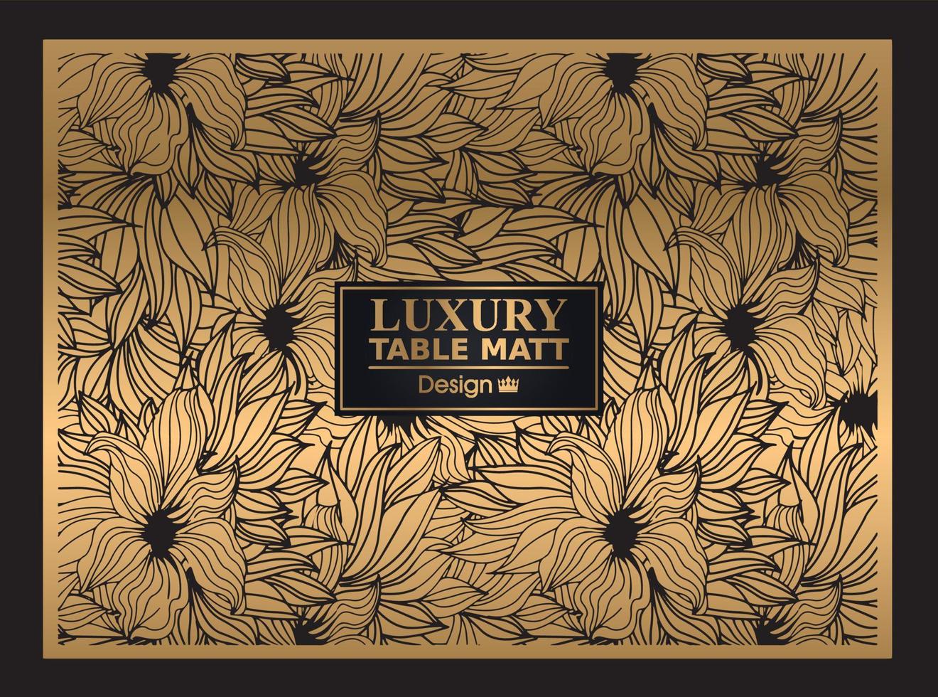 Luxury Table Matt Design for Textile and social media post vector