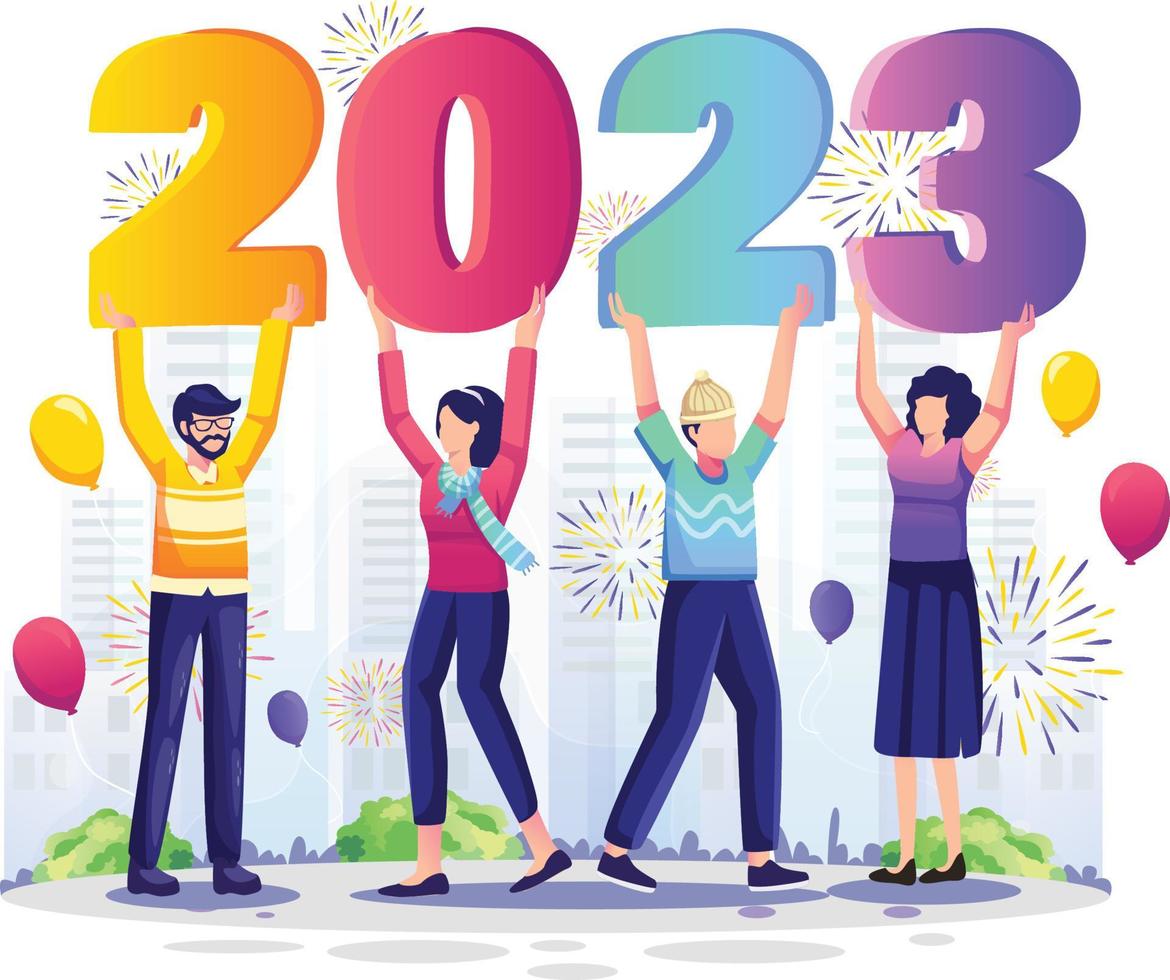 Happy new Year 2023 Banner and poster vector
